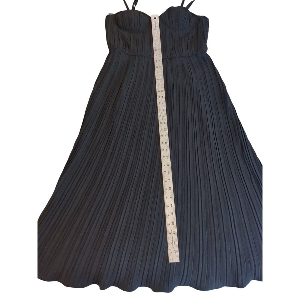 DKNY Black Ruffle Pleated Bustier Dress Size 8 - NWOT - Picture 6 of 9